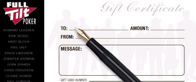 ftp gift certificate